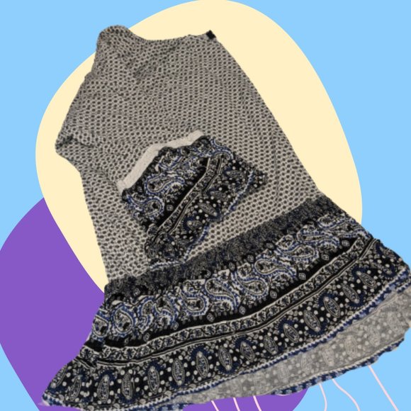 Plus Patterned Stretch Blouse - Picture 2 of 2